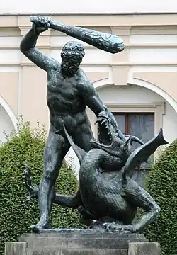 Adriano de Vries, Hércules mata a um dragão (agora no Palácio Waldstein, Praga)