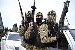 Militantes das Brigadas Al-Quds em Gaza, 2022.