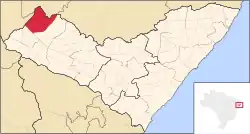 Localização de Mata Grande em Alagoas