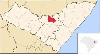 Localização de Palmeira dos Índios em Alagoas