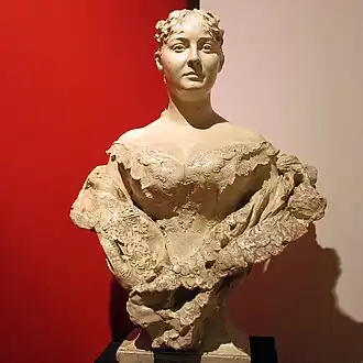 Busto de Natália, por Alajos Strobl. No Museu Histórico da Sérvia