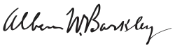 Assinatura de Alben W. Barkley