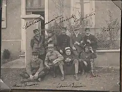 Alexandre Sallès com Édouard e Henri Lumière e Georges Carpentier