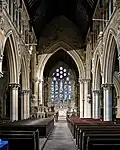 Interior com vista para o leste, All Souls ', Haley Hill, Halifax, Yorkshire (1856-1859)