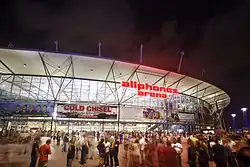 Exterior of Allphones Arena, Sydney, Australia.