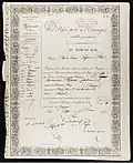 1846 Passaporte francês