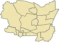 Localização no departamento de Alta Verapaz