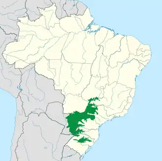 Ecorregião do Alto Paraná, segundo o WWF.