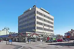 O edifício sede da comuna em Alvesta