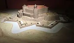 A fortaleza em 1650