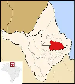 Localização de Tartarugalzinho no Amapá