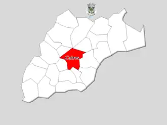 Localização no município de Amares