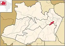 Localização de Autazes no Amazonas