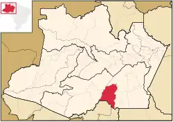 Localização de Humaitá no Amazonas