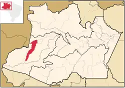 Localização de São Paulo de Olivença no Amazonas