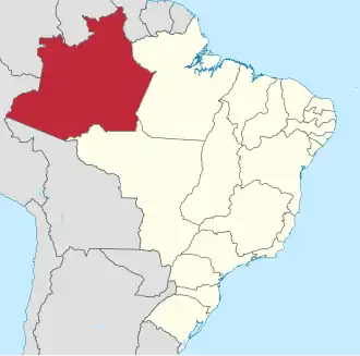 Localização de Amazonas