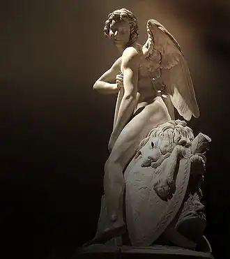 Amor Moldando um Arco após o Clube de Hércules, 1750, Louvre