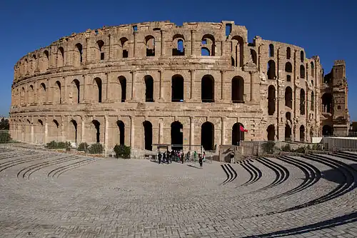 Anfiteatro de El Jem, construído pelos romanos
