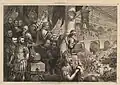 Amphitheatrum Johnsonianum - Massacre of the Innocents at New Orleans - 30 de julho de 1866 (Harper's Weekly, 8 de setembro de 1866) foi chamado de “um dos desenhos animados mais importantes que Thomas Nast já desenhou”.[45]