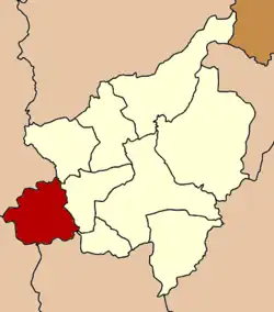 Localização do Distrito Bang Rakam na província de Phitsanulok.