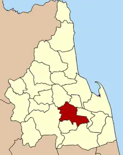 Localização do Distrito de Ron Phibun na província de Nakhon Si Thammarat