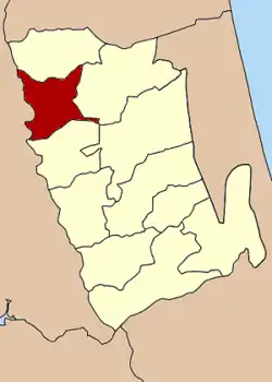 Localização do Distrito de Si Banphot na província de Phatthalung