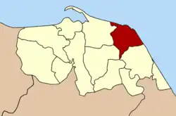 Localização do Distrito de Panare na província de Pattani