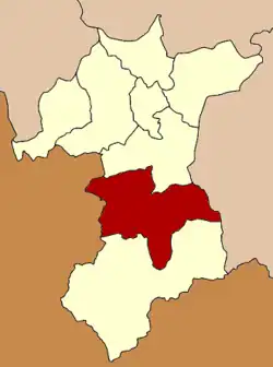 Localização do Distrito de Than To na província de Yala