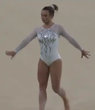 Ana Derek nas Olimíadas do Rio, em 2016.