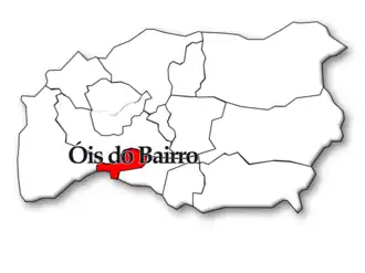 Localização no Concelho de Anadia