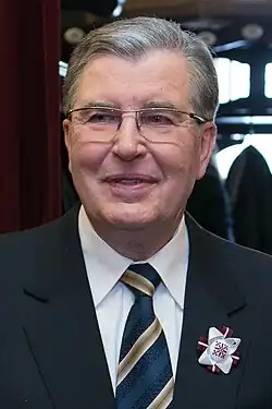 Anatolijs Gorbunovs (1990–1991) 10 de fevereiro de 1942 (83 anos)