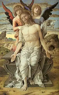 Andrea Mantegna: Cristo como o Homem das Dores, 1489
