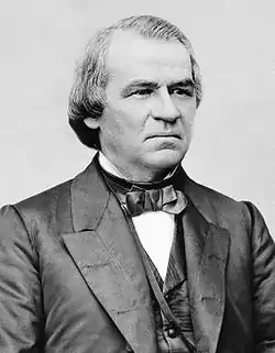 Retrato de Andrew Johnson.