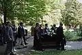 Angelika Schrobsdorff funeral. Enlutados com Claude Lanzmann 2016