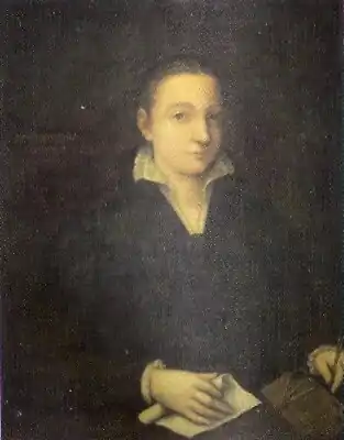 Sofonisba Anguissola aos 18 anos, c.1550