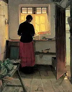 Pigen i køkkenet (Girl in the Kitchen c. 1886)