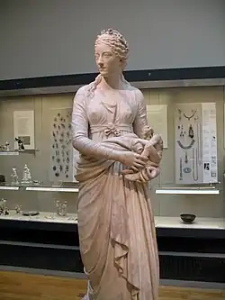 Estátua de Anne Seymour Damer, mármore, cerca de 1777