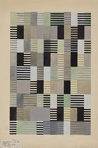 Design for a Silk Tapestry, Anni Albers em 1926