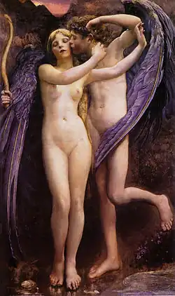 Cupido e Psiquê (1891) por Annie Swynnerton