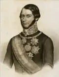 António José de Ávila, em gravura de 1850