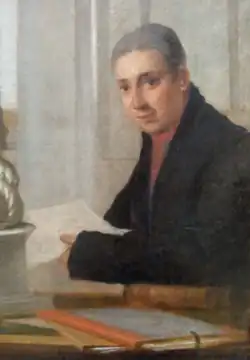 Retrato de António Roberto de Barros Leitão e Carvalhosa, pormenor do Retrato da Família do 1.º Visconde de Santarém (1816), por Domingos Sequeira
