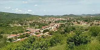 Vista parcial da cidade a partir do Mirante e Santuário São José