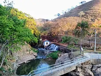 Conjunto Paisagístico Cachoeira do Jagode, com a antiga usina do município.