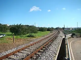 Antiga localização do apeadeiro do Sobrado, em 2018.