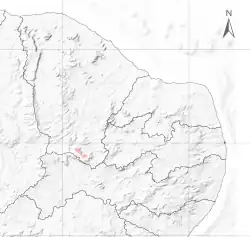 O Soldadinho-do-araripe pode ser encontrado em toda área da Floresta Nacional do Araripe, no Ceará.