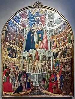 Coroação da Virgem de Antonio Vivarini e Giovanni d'Alemagna