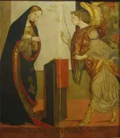 Anunciação de Mariotto Albertinelli, século XV