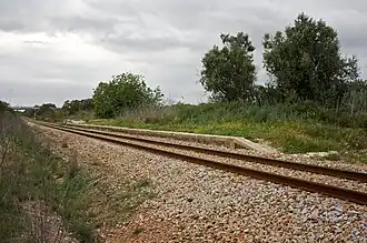 Apeadeiro de Escoural, em 2009