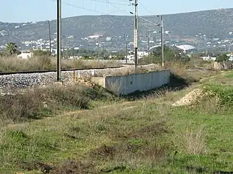 Vestígios do apeadeiro de Patacão, em 2018.