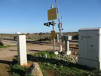 Vestígios do apeadeiro de Rio Seco, em finais de 2018.